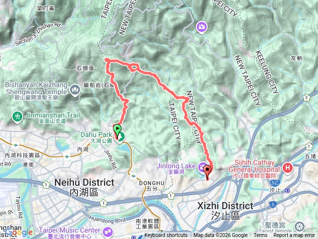 白石湖山、大丘田山、老鷲尖山、內溝山預覽圖