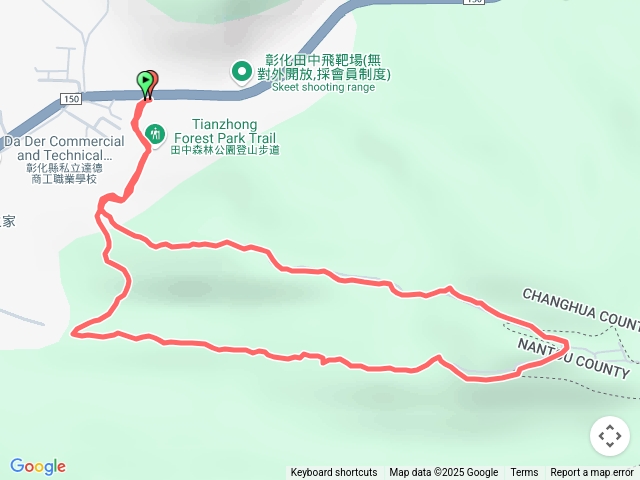 彰化田中森林登山步道O繞20250625