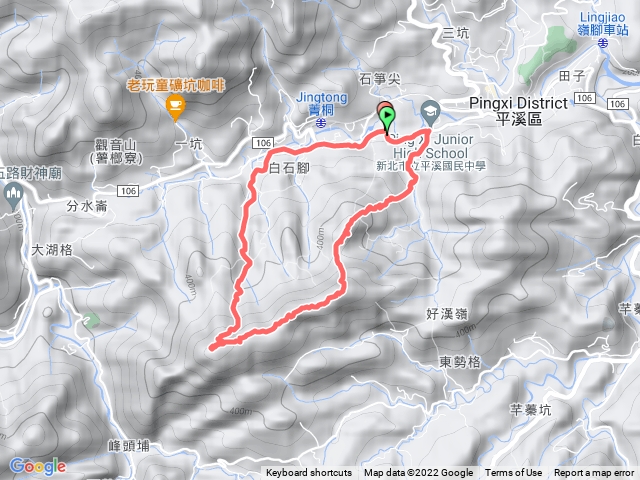 雨中苦行石燭尖、九龍山與峰頭尖O型
