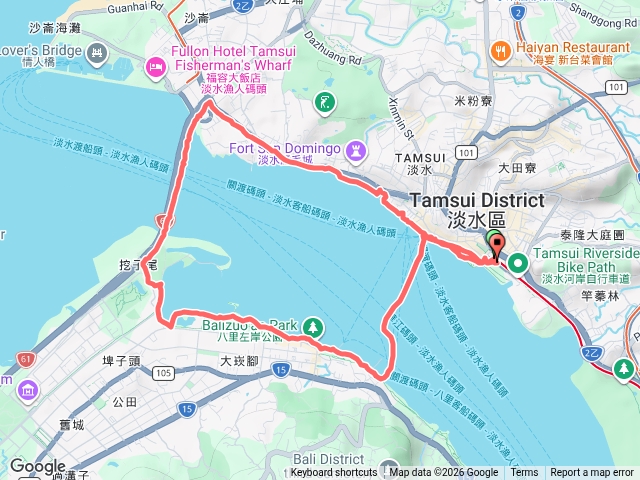 淡水淡江大橋八里淡水O形