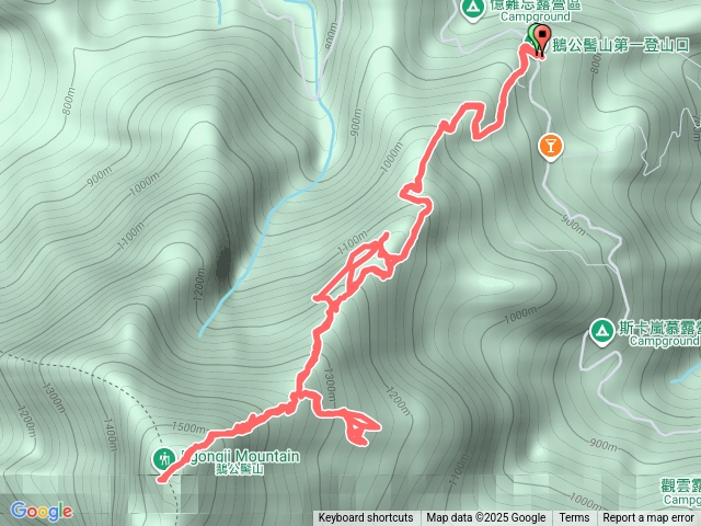 鵝公髻山第一登山口東北峰，大血藤，鵝公髻山