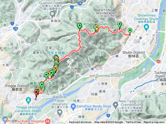 樹林大同山到鶯歌石>火車站 (環大台北天際線)