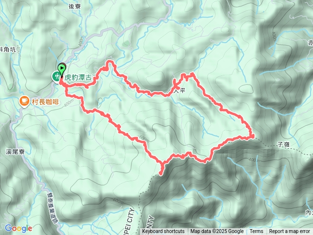 虎豹潭古道、橫山、三方向山、三方向古道、大平山腰古道、樓仔厝古道預覽圖