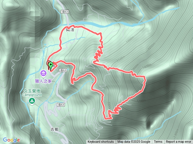 潭南派司所-產業道路登山口-潭南山-潭南山北峰-產業道路登出-潭南派出所