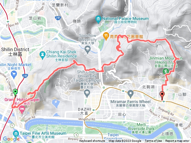 劍潭山-文間山-劍南山-論劍山-金面山