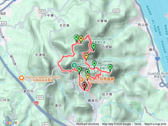 觀音山大O縱走預覽圖