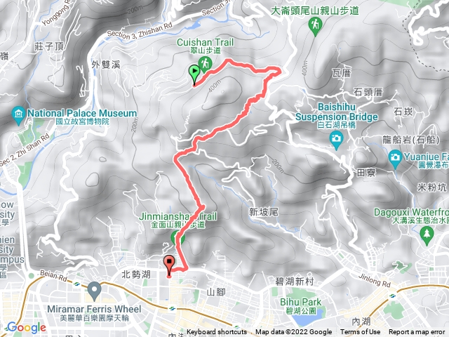 翠山步道越剪刀石山