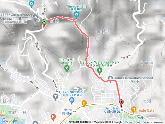 碧山巖到大湖公園站