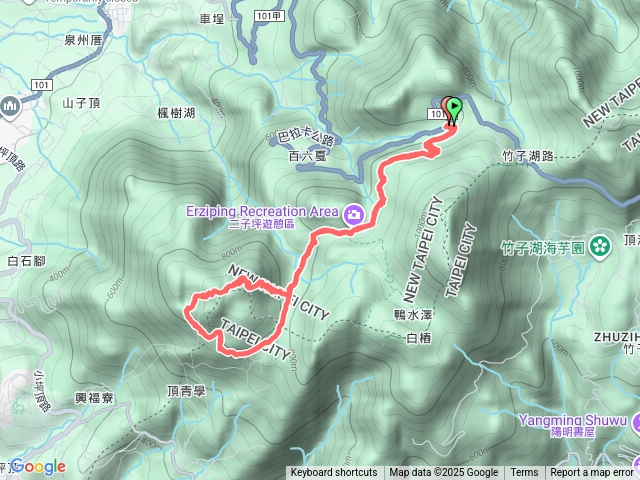 面天山-向天山-向天池O型健走