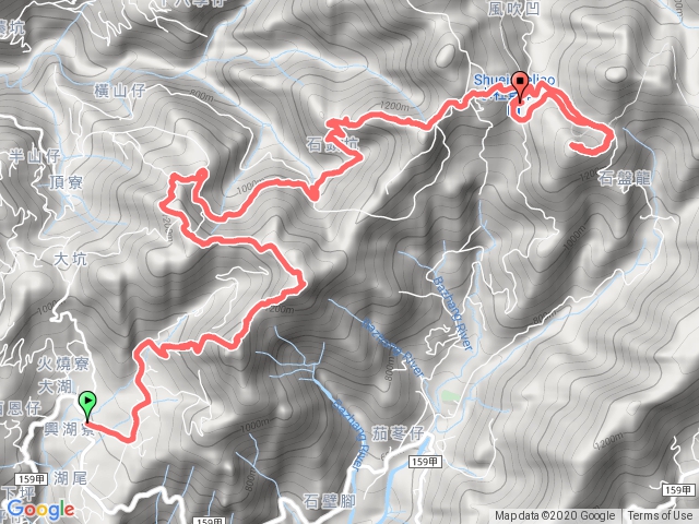 20201028由嘉義番路鄉經大湖尖山.水水古道到水社寮驛站