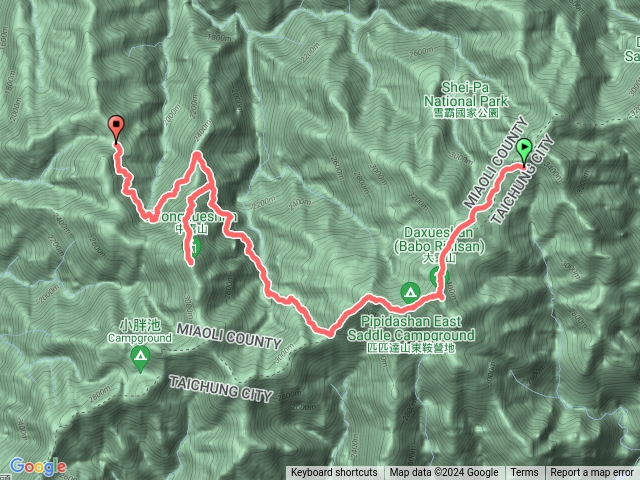 志雪西D3(奇峻山營地-中雪山-合流山登山口營地)