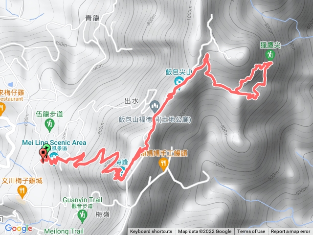 梅峰古道 獵鷹尖一線天