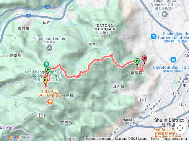 大同山-青龍嶺-大棟山（原路來回）