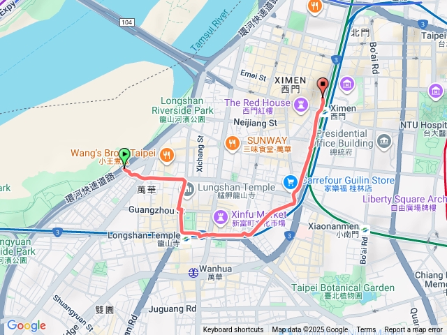 2025臺北健走趣（7）西門町、龍山寺20251005-3（騎腳踏車）預覽圖