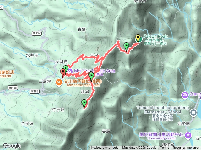 梅嶺、竹尖山、獵鷹尖、一線天預覽圖