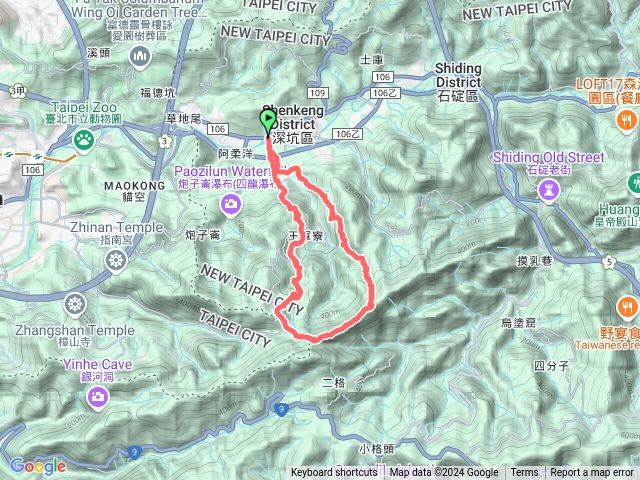 筆架山(向天湖古道-筆架山南北峰-阿洋柔山-深坑石媽祖古道-深坑老街)預覽圖