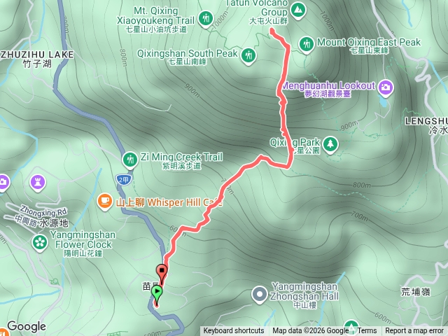 七星山主峰1120m
