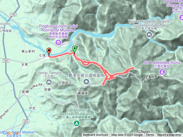 圓山登山口-力里山-崁頭窩山（無路跡）2024-11-08預覽圖