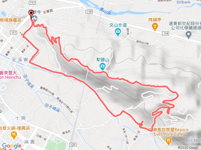 新埔 犁頭山蓮華寺南麓Ｏ型