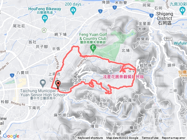 蜈蚣崎上、旱溪源頭、北坑下