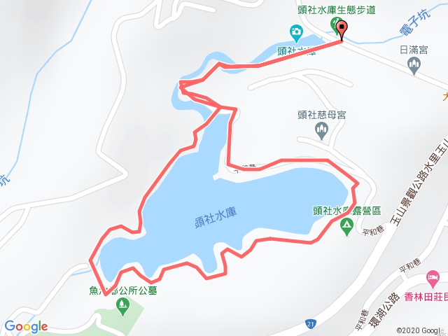 頭社水庫生態步道、大舌滿溪生態步道