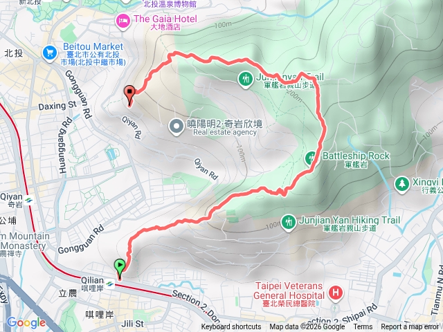 丹鳳山軍艦岩縱走預覽圖