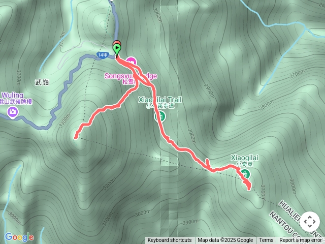 合歡東峰、小奇萊