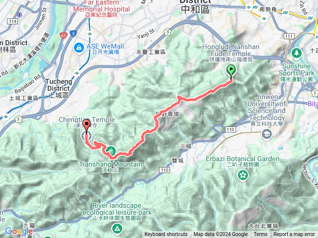 烘爐地到天上山預覽圖