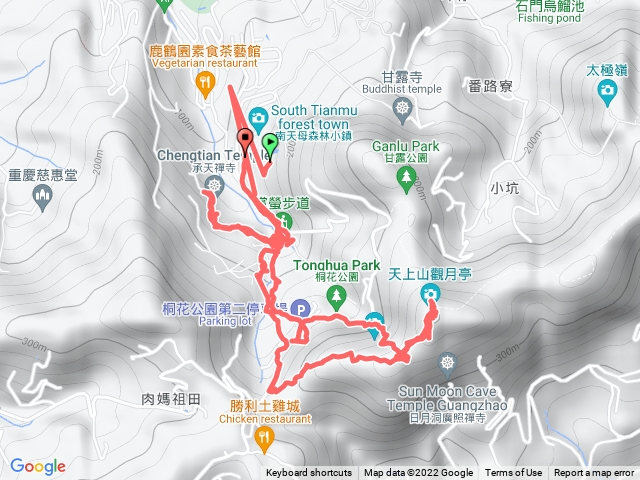 天上山登山步道，望月亭，天上山，台北縣政府四等控制點，承天禪寺