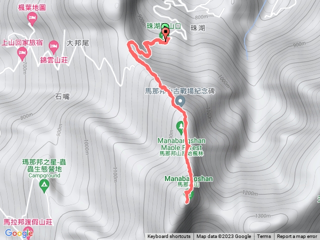 馬那邦山珠湖登山口