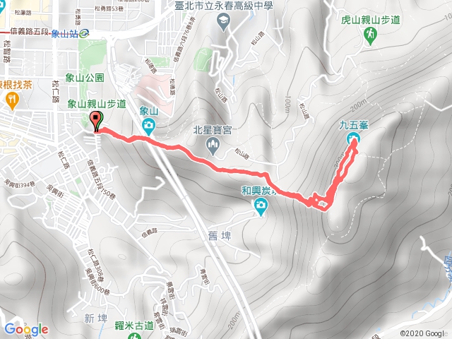 6/23一日象山完成四條攀岩路線2345號難度最高最陡峭是二號路線