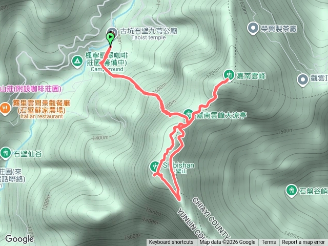 小百岳集起來嘉南雲峰、石壁山登山步道20261007125916預覽圖