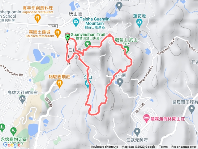 立山富山高崎山長野山武山觀音山連走