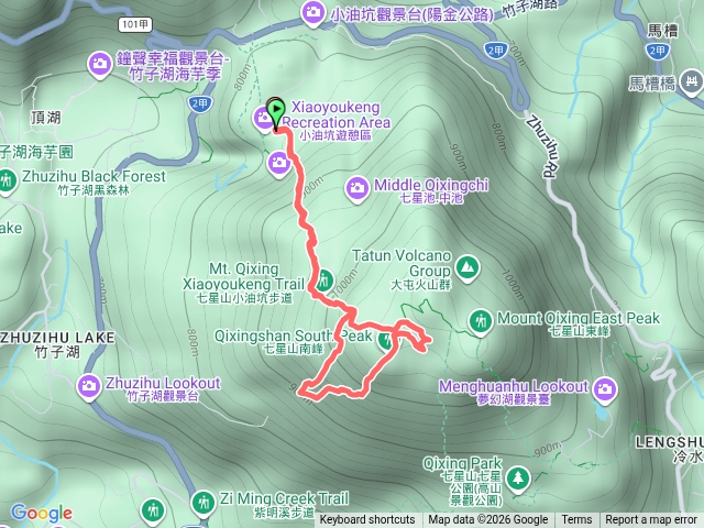七星山南峰恐龍接吻石