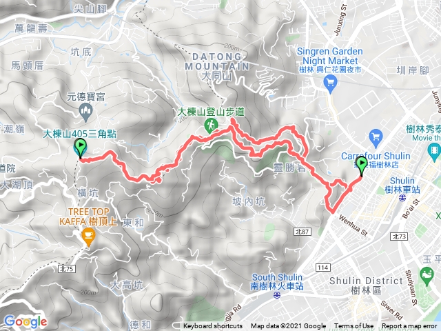 小百岳集起來樹林大棟山、青龍嶺、大同山步道202150111008