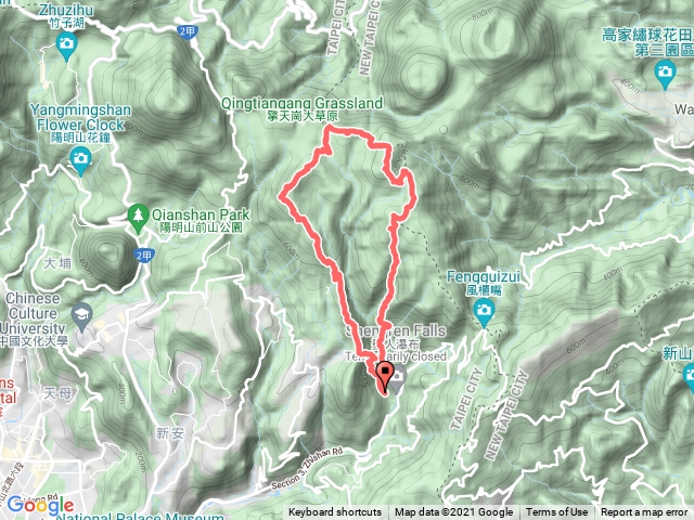 陽明山草原 北五指山-杏林山-石梯嶺-竹篙山-竹篙南峰-新圳頭山