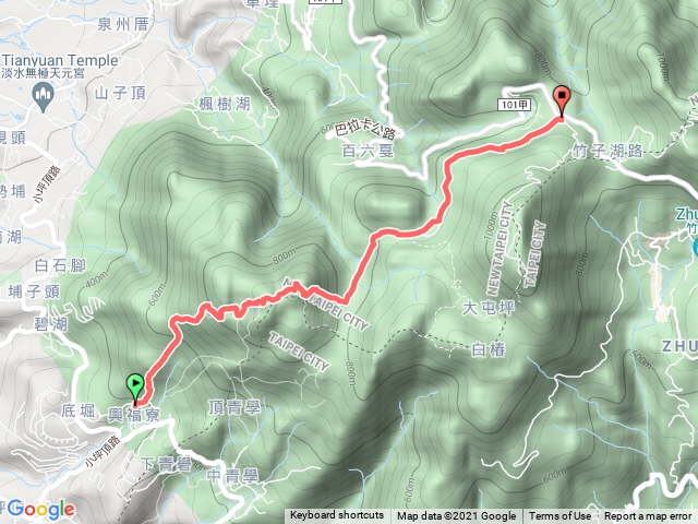 興福寮-向天池-向天山-面天山-二子坪