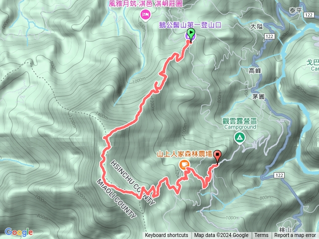 2024 D0928 鵝公髻山 「大隘線 」: 第一登山口 → 山上人家預覽圖