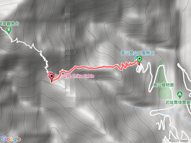190601雪山登山口宿七卡