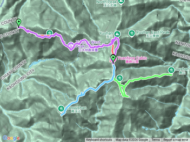 玉山後四峰+玉山南稜上玉山主峰預覽圖