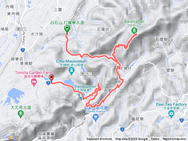 打鐵寮古道、白石山(接百吉林蔭步道、慈湖)