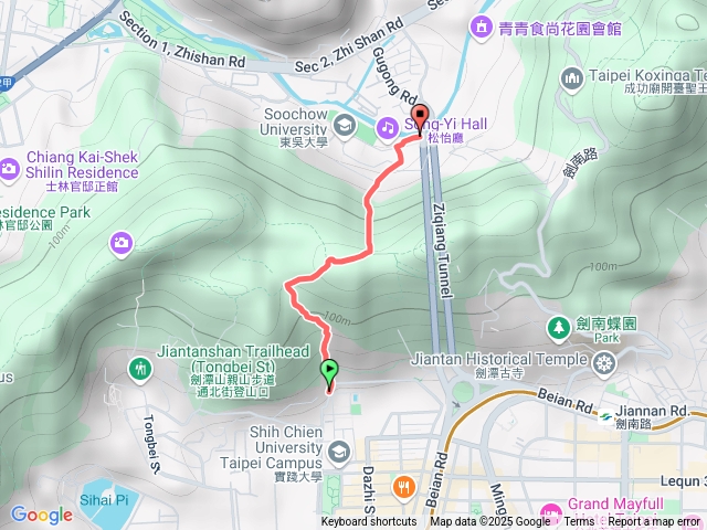 大直雞南山至東吳大學預覽圖