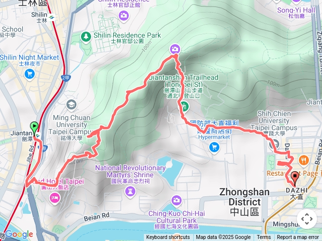 劍潭山，老地方，大直捷運站