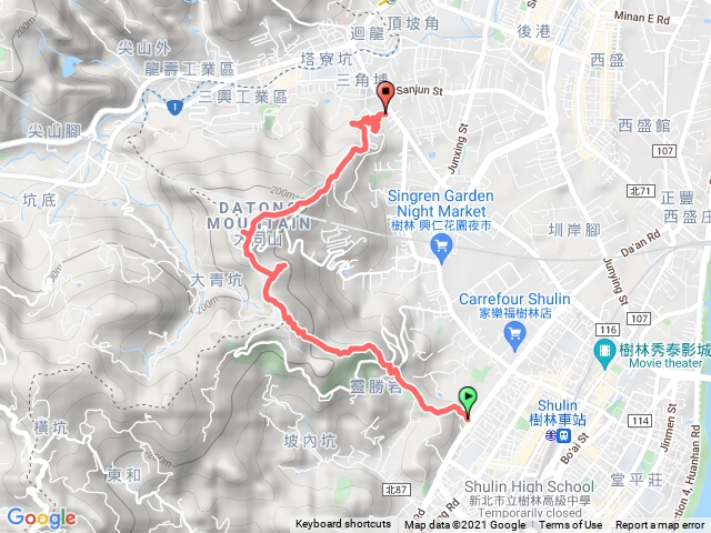 樹林火車站➡️三角埔頂山➡️青龍嶺➡️新北市忠靈祠