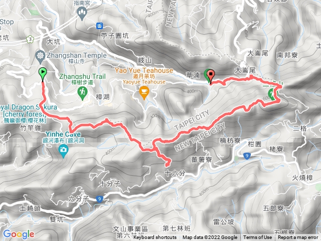樟山寺-鵝角格山-二格山-草湳
