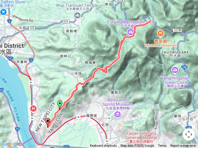 【任務一】2025臺北大縱走臺北大縱走第一段：關渡至二子坪202503232043