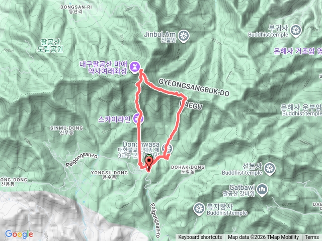 大邱八公山毘盧峰.前峰20260425