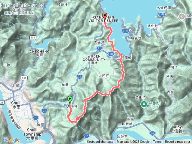 日月潭逐鹿古道