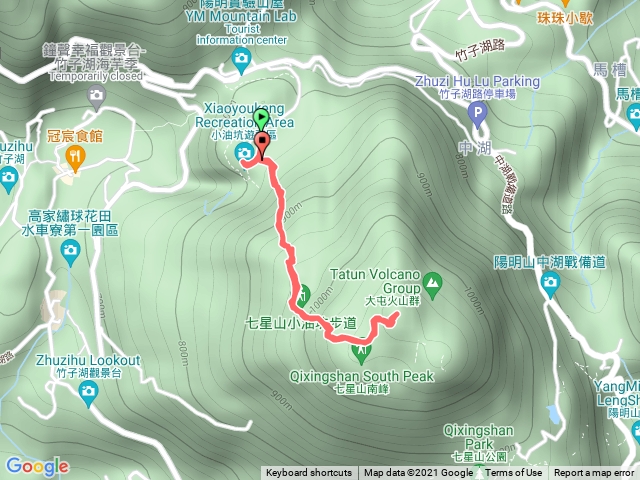 小油坑七星山來回