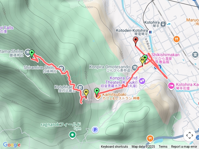 奧社神社.金刀比羅宮下往琴參閣